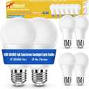 Neporal 15W Full Spectrum Light Bulb, 5000K UV-Free Natural Sunlight Bulbs, 15W 120W Equivalent LED Light Bulb, CRI 90+, No Flicker,1200Lumen Daylight Sunlight Lamp for Home & Office, 6PK