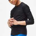 DEVOPS Youth Boys 3 Pack Compression Athletic Performance Baselayer Long Sleeve Shirts (Black, XL)