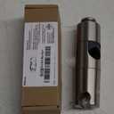 Hibbent Adjustable Shower Head Holder for Slide Bar, Universal 18-25mm Handheld Showerhead Bracket, Sprayer Holder with Hanging Design, No Drill InstallationBrushed Nickel