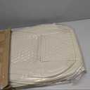 Light Beige Thick Nappa Leather Automotive Front Car Seat Covers Set of 2