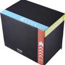 VEVOR 3 in 1 Plyometric Jump Box, Cotton Plyo Box, Platform & Jumping Agility Box, Anti-Slip Fitness Exercise Step Up Box for Home Gym Training, Conditioning Strength Training, Multiple Sizes, Black (30"x24"x20")