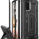 ArmadilloTek Vanguard Case Designed for Samsung Galaxy S20+Plus (2020 Release) Military Grade Full-Body Rugged with Built-in Kickstand - Black