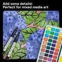 ARTISTRO 5 Black Paint Pen for Rock, Glass, Ceramic, Wood, Tire, Fabric, Metal, Canvas, Marking, Painting - Set of 5 Acrylic Paint Markers Water-based