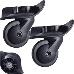 Luggage Suitcase Replacement Wheels Luggage Replacement Wheels Wear-Resistant Mute Suitcase Rubber Swivel Caster Repair Kits 2 Pcs