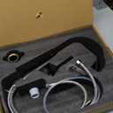 Aktine Bar Faucet with Soap Dispenser, Small Kitchen Faucet, Single Hole Bathroom Faucets, 360° Swivel Stainless Steel Sink Faucets for Wet bar, Prep Sink, Bathroom, Outdoor or RV Sinks, Matte Black