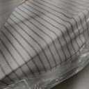 LANE LINEN King Fitted Sheet, 100% Organic Cotton, 3-Piece Set (1 Fitted Sheet,2 Pillowcases), Percale Weave, Ultra Soft, Breathable,Fits Mattress Upto 15" Deep - Ticking Stripe(No Flat Sheet)