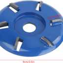 Stump Remover Angle Grinder Wood Carving Disc 6 Teeth Chainsaw Mill Cutter Woodworking Blade Tools Wood Turbo Carving Disc Wood Grinding Shaping Disc Grinder Disc (Arc Blade)