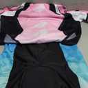 Cycling Jersey Women MTB Tops Mountain Bike Jersey Shirts Short Sleeve Summer (Tag L(Chest 34.6-36.6",Waist 25.2-33", 1a)