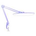 Neatfi LED Desk Lamp, 2200 Lumens, 24W, 20-Inch Wide Head (Gray)