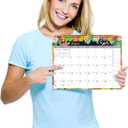 2 x Lbylyhxc 2026 Calendar - Includes January 2026 to June 2027-18 Monthly Wall Calendar 2026, 11 x 8.5 Inches.Thick Paper with Julian Dates and Block for New Year and Christmas Presents (wall calendar 2026-2027 flower)