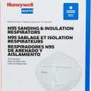 Honeywell Safety NIOSH-Approved N95 DF300 Flatfold Respirator, 20-pack (RAP-74038), White,One Size Fits All