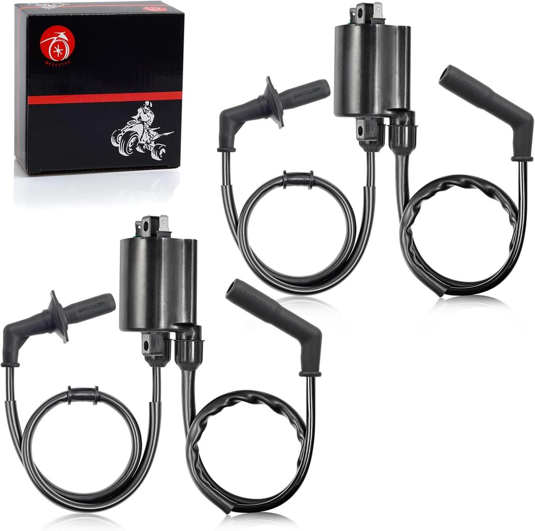 MOTO1988 2set of Ignition Coil & Spark Plug Cap For Honda Shadow 1100 Shadow Aero 1100 Spirit 1100 Sabre 1100 ACE 1100 VT1100 1987-2007