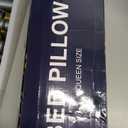 BETU Cooling Pillow Queen Size, Shredded Memory Foam Cool Pillow for Hot Sleepers, Adjustable Firm Soft Support Bed Pillows Perfect for Back Neck Pain and Side Sleeping with Pillow Case Cover, White (Queen (1 Count))