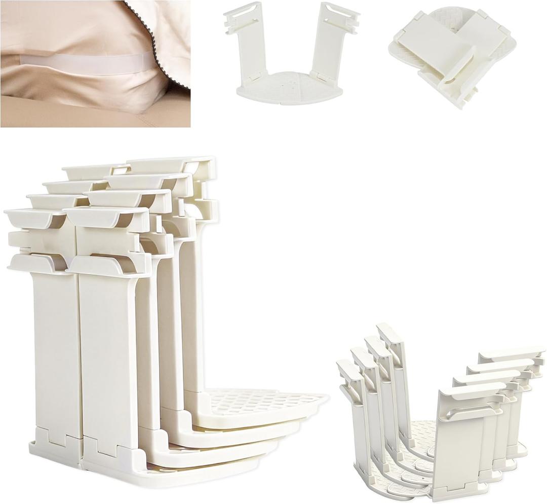 Bed Lock Sheet Holders  Foldable & Rotating Bed Sheet Holders for Corners, Adjustable Sheet Locks Fit All Mattress, Keep Bed Sheets Firm & Tight, Set of 4