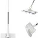 Snap Grip Mini Mop, Reusable Clip on Mop Suitable for Houses, Bathrooms, Corners, and Under Beds, with 360Rotating Head, Including 50 Pieces/1 Pack of Face Towels (White)