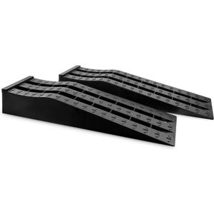 HOXWELL Portable Car Ramps for Oil Changes High Lift, Heavy Duty Low Profile Car Ramps for Jack Support, Vehicle Ramps for Garage, 31.5''x8.1''x4.9'', GVW 10000 LBS, 2PCS