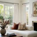 100% Blackout Shield Linen Look Textured Pinch Pleated Curtains Blackout Drapes 108 Inch Long 2 Panels Set, Faux Linen Blackout Curtains for Bedroom & Living Room, 40" W x 108" L, Beige