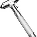 Premium Car Glass Breaker with Seat Belt Cutter - Automotive Safety Hammer - Emergecy Escape Tool, Car Autoaccessory Metal Window Hammer(Silver 2 Pack)