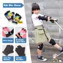 Soft-Style Kids Knee and Elbow Pads with Bike Gloves, Flexible Impact-Resistant Gear for Ages 2-11, Designed for Balance Bikes, Roller-Skating, and Skateboarding