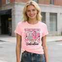 Valentine Day Girl Love Heart Shirt Kids Valentine Day Cute Cat Short Sleeve Love Heart Boy Tee Top (XXL)