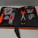 TOOLEAGUE Fuel Line Pliers Set 6Pcs, Hose Remover, 9" Fuel Filter Caliper, Hose Pipe Clamp Clip, Flat Hose Clamp Plier, 30 Degree Disconnect Pliers Set for Auto Maintenance with Storage Case