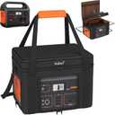 Travel Carrying Case for Jackery Explorer 300,Portable Power Station Storage Bag for Jackery Explorer 300 with Waterproof Bottom, Side Ventilation Double Layer for Jackery Accessories,Bag Only