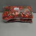 2 x Artificial Fall Hanging Flowers for Decoration, 2pcs Long Vine Fake Flowers Plants Morning Glory, Realistic Faux Petunias for Planter Patio Porch Garden Autumn Outdoors Dec, Orange Red