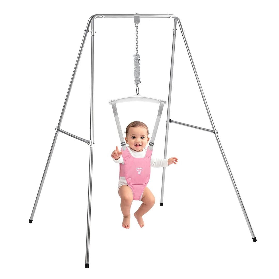 Baby Jumper with Stand, Baby Jumpers and Bouncers, Baby Exerciser Suitable for 6-24 Months