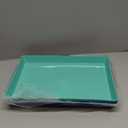 US Acrylic Coastal Plastic Serving Trays (Set of 4) 15" x 10" | Large Unbreakable Reusable Rectangular Party Platters | Serve Appetizers, Fruit, Veggies, & Desserts | BPA-Free & Made in USA