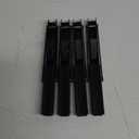 Ravinte 10 Inch Folding Shelf Brackets - Matte Black Collapsible Heavy Duty Brackets for Table Bench - Space Saving, 4 Pack
