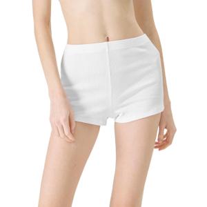 florence by mills Women's Rib Refresh Ribbed Knit Shorty Shorts