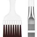 Boao Air Conditioner Condenser Fin Comb, Fin Cleaning Brush Air Conditioner Coil Cleaner Refrigerator Coil Cleaning Whisk Brush Evaporator Radiator Repair Tool(2 Pieces)