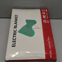 Electric Blanket Twin 62''X84'' Heated Blanket Green, Ultra Soft Silky Flannel & Fluffy Sherpa Heating Blanket with 5 Heat Levels & 10 Hrs Timer, ETL Certified & Overheat Protection, Gifts for Grandma