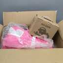 Inflatable Baby Chair, Inflatable Baby Seat for Babies 3 Months and Up, Summer Blow Up Chair with Built in Air Pump, Infant Floor Seats for Learning to Sit, Palying, Camping, Strawberry