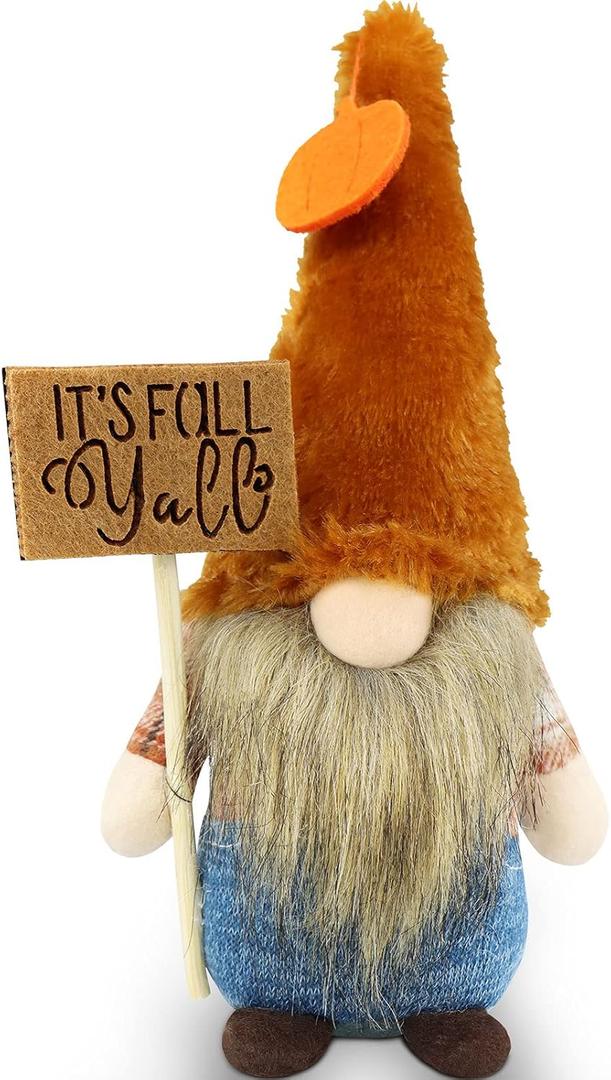 Gehydy Fall Gnomes Plush Autumn Decorations Harvest for Home Handmade Gnomes Figurines Farmhouse Tabletop Festival Holiday Kitchen Party Tiered Tray