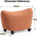 Modern Ottoman Stool for Living Room, Foot Rest Seat for Bedroom, Medium