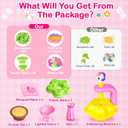 Osllate DIY Arts and Crafts for Kids Flower Toys with Lighted vase, Upgraded Unicornous Design Fabric Bouquet Craft Kits for Kids Toys for Girls Christmas Birthday for 3-12+ Year Old, Pink