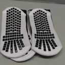 Lux Dual Grip Socks - Soccer Grip Socks for Men and Women. GripArray Performance & Comfort (Large, Black (2 Packs))