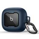 SURITCH for Beats Powerbeats Pro 2 Case Cover, Magnetic Locking Cases for Beats Powerbeats Pro 2 2025, Shockproof Bumper Protective Covers with Carabiner & Keyring & Cleaner Kit, Navy