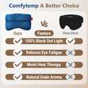 Comfytemp Heated Eye Sleep Mask for Dry Eyes, Fsa Eligible, Microwavable Moist Heating Pad for Stye, Dark Circle, Steam Warm Compress Sleeping Face Mask, Hsa Store, Get Well Gift - Not Washable