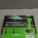 Leaf Blower Cordless, Handheld Leaf Blower with 2 X 4.0Ah Battery and Charger, 6 Speed Modes, Lightweight Blowers for Lawn Care, Patio, Yard, Dust,Blowing Leaves,Snow