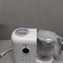 Bear Baby Food Maker with 18.5oz Dual-Layer Steam Baskets, OneStep Baby Food Processor Steamer Puree Blender Grinder Mills, Auto Cooking Grinding&Sterili-zing for Healthy Homemade Baby Food, BPA-Free (White)