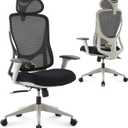 Nouhaus Apertura Ergonomic Office Chair Dynamic Back Support, 3D Armrests, 28.94 inches x 28.94 inches x 45.47 inches