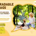 Dog Poop Bag, Biodegradable, Waste Bags with Dispensers, Guaranteed Leak Proof and Extra Thick, Certified Home Compostable, Plant-Based Dog Waste Bags, Eco-Friendly, 240 counts 16 rolls (Yellow, 16) (1 Count (Pack of 250))