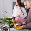 3 in 1 Kitchen Sink Stopper and Strainer Combo, Pop Up Stainless Steel Kitchen Drain Strainer, Anti-Clogging Sink Strainer Basket with Handle for Standard 3-1/2 inch Drain, 1Pack