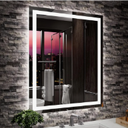 Amorho LED Mirror for Bathroom 24" X30" with Front Light and Backlit, Stepless Dimmable, Shatter-Proof, Memory, 3 Colors, Wall Mount (Horizontal/Vertical)