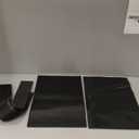 4 Pcs Thick Rubber Bar Mats for Bartending, Durable Non-Slip Spill Mat for Countertop, Home Kitchen, Coffee Bars, and Restaurants Accessories, Black(18" X 12"+24" X 3")