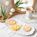 2PCS Daisy Flower Silicone Mold 3D Flower Fondant Chocolate Cake Cupcake Topper Decoration Mold Unique Resin Candle Molds Handmade Cake Dessert Decoration Chocolate Cupcake