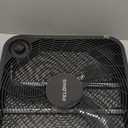 PELONIS 20 Inch Box Fan  3 Speeds, Window Fans, Floor or Tabletop, 25ft/s, 2025 Upgraded, Superior Air Throw (2295 CFM), Lightweight, 5 Blades, Fans for Bedroom, Office, Living Room, Garage (Black)