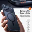 TORRAS Magnetic Shockproof for iPhone 17 Pro Case, Camera Control, Compatible with MagSafe, Military-Grade Protection, Stronger Slim Translucent Phone Case for iPhone 17 Pro, Black